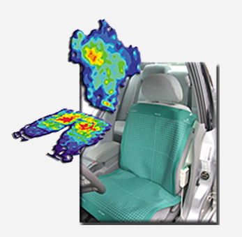 汽车座椅的压力分布分析设备