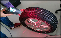 轮胎外形扫描仪选昆山创研科技，精准、便携、操作简单